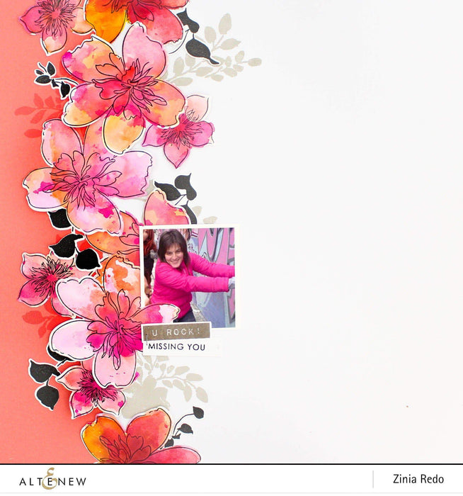 Altenew Stamp & Die Bundle Floral Shadow Stamp & Die Bundle