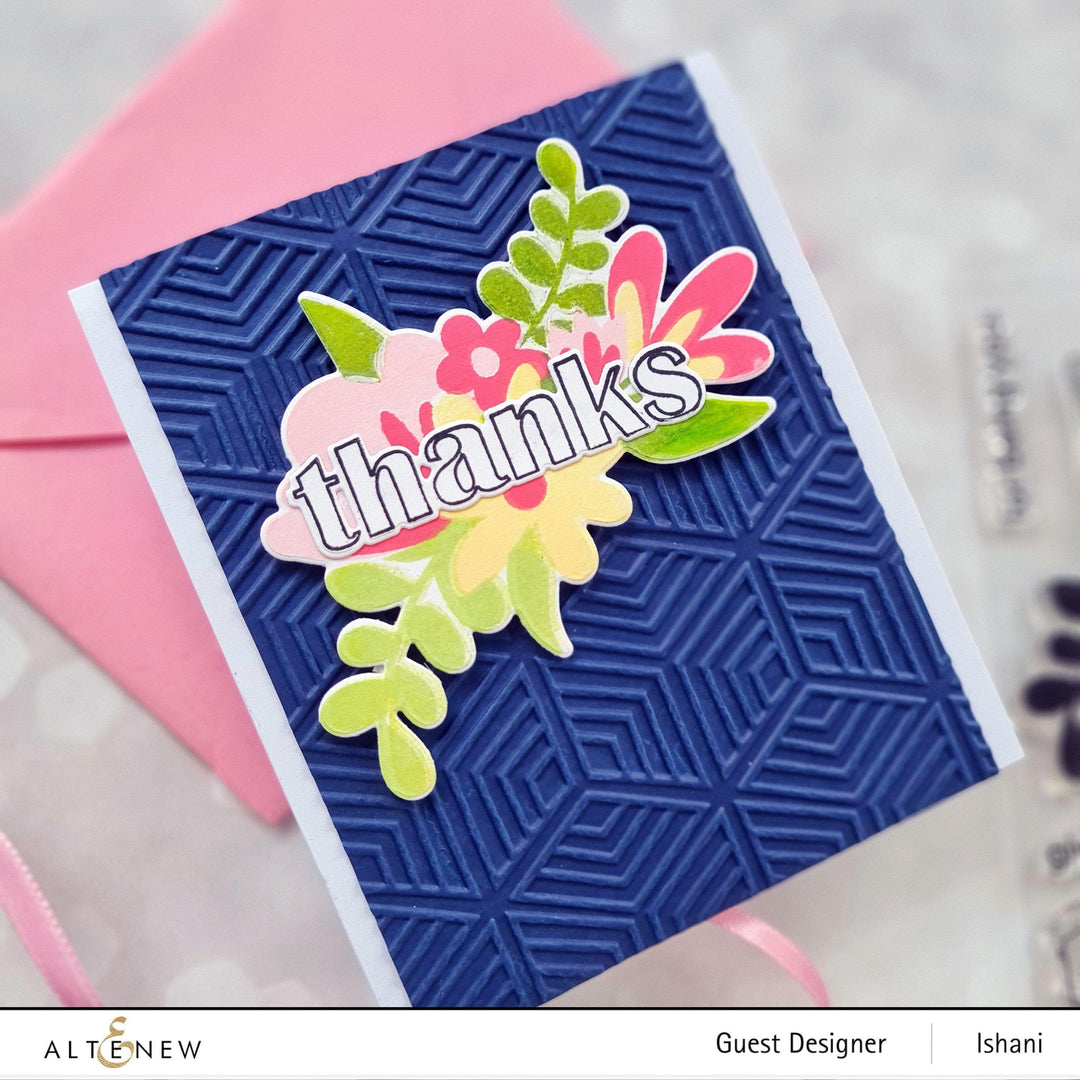 Altenew Stamp & Die Bundle Floral Thanks Stamp & Die Bundle