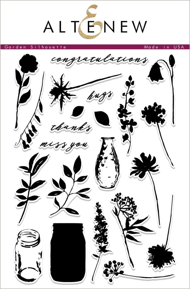 Altenew Stamp & Die Bundle Garden Silhouette Stamp & Die Bundle