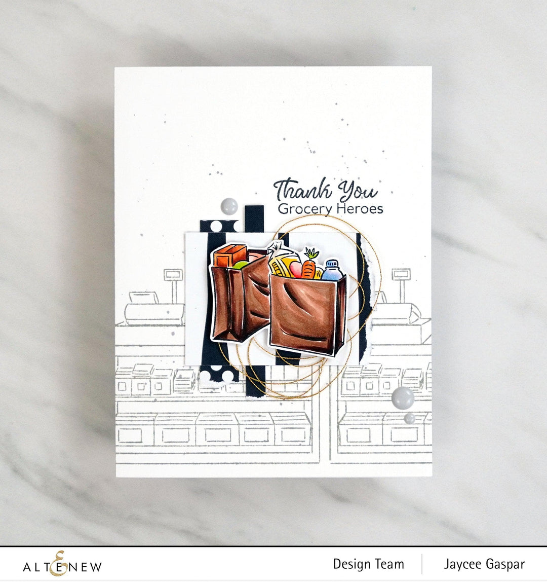 Altenew Stamp & Die Bundle Grocery Heroes Stamp & Die Bundle