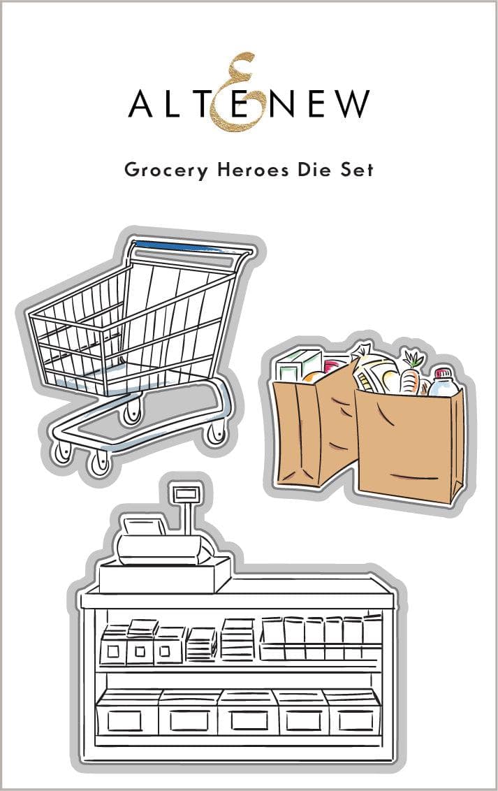 Altenew Stamp & Die Bundle Grocery Heroes Stamp & Die Bundle