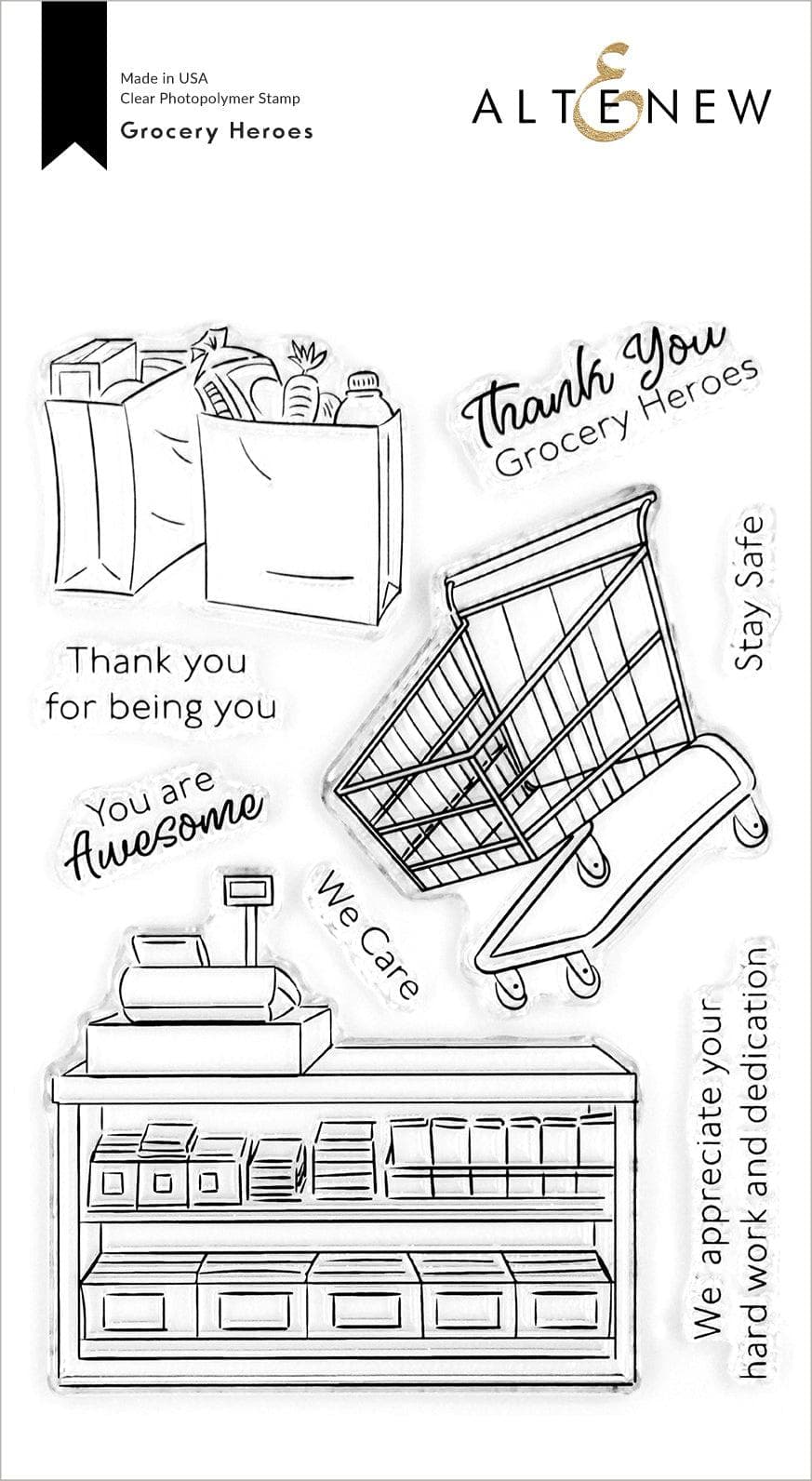 Altenew Stamp & Die Bundle Grocery Heroes Stamp & Die Bundle