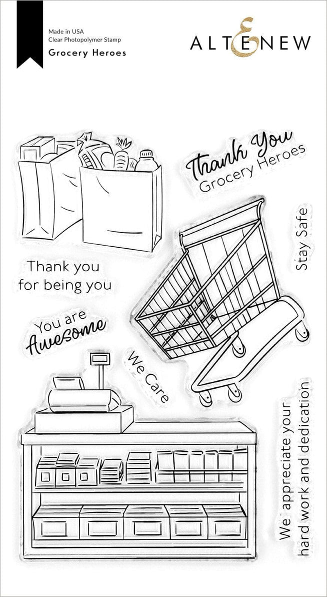 Altenew Stamp & Die Bundle Grocery Heroes Stamp & Die Bundle