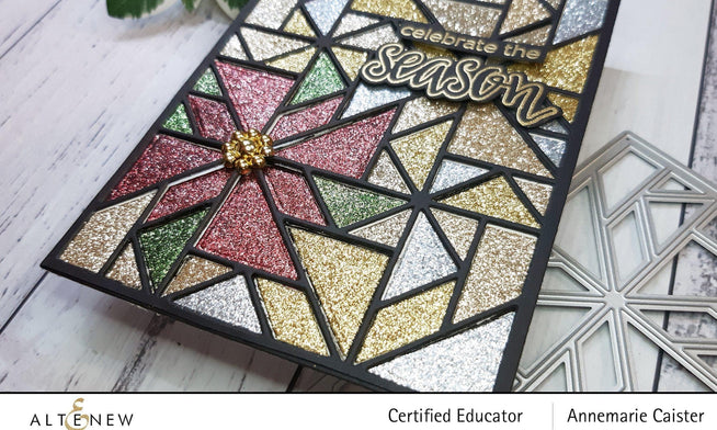 Altenew Stamp & Die Bundle Halftone Holidays Stamp & Die & Christmas Season Die Set Bundle
