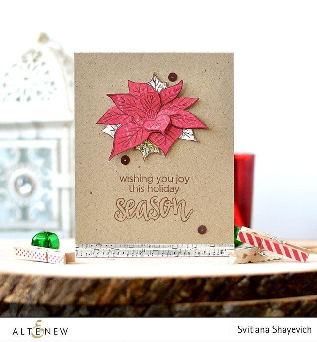 Altenew Stamp & Die Bundle Halftone Holidays Stamp & Die & Christmas Season Die Set Bundle