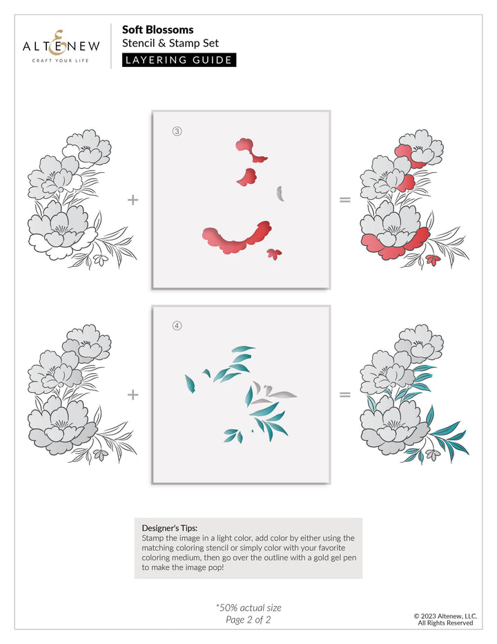 Altenew Stamp & Die Bundle Happy Blossoms Ensemble