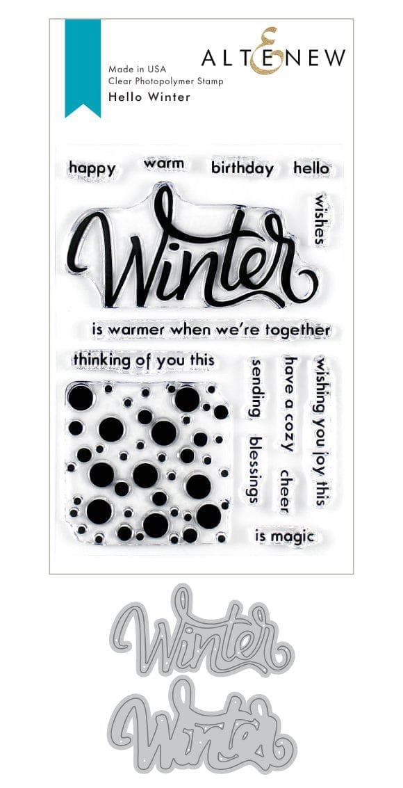 Altenew Stamp & Die Bundle Hello Winter Stamp & Die Bundle