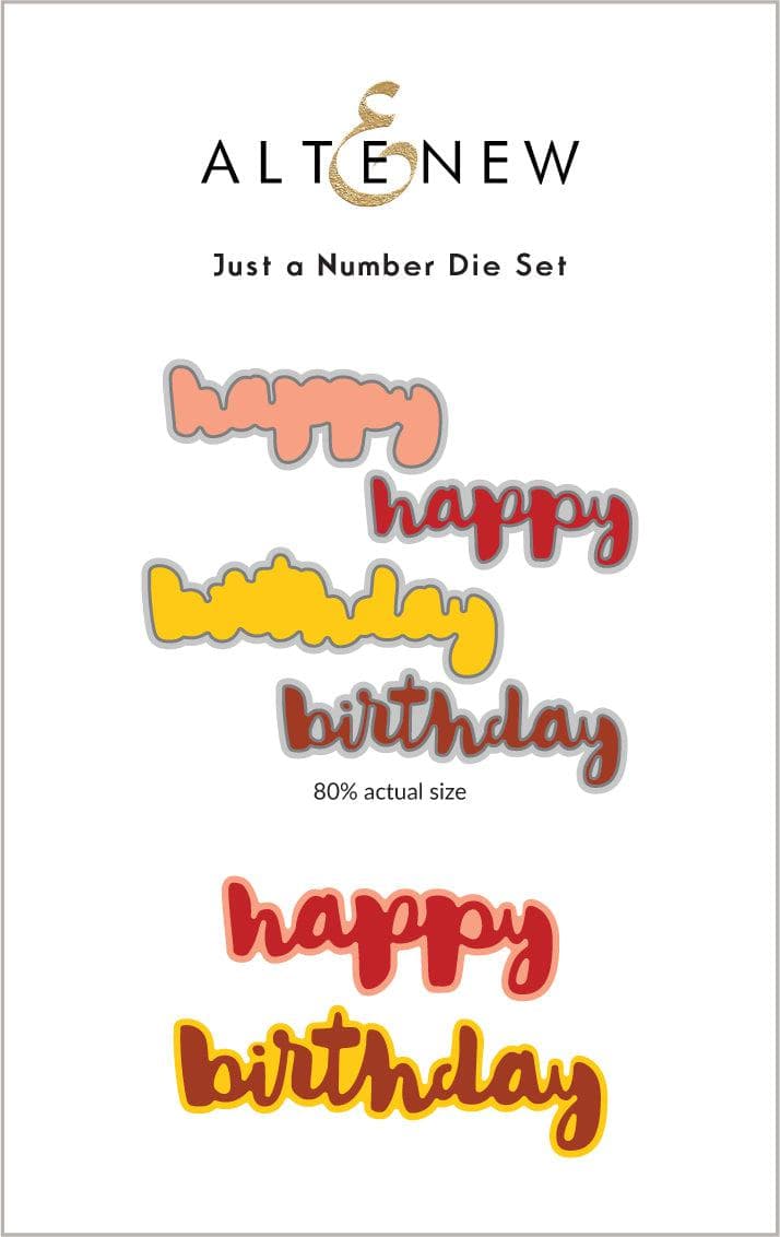 Altenew Stamp & Die Bundle Just a Number Stamp & Die Bundle