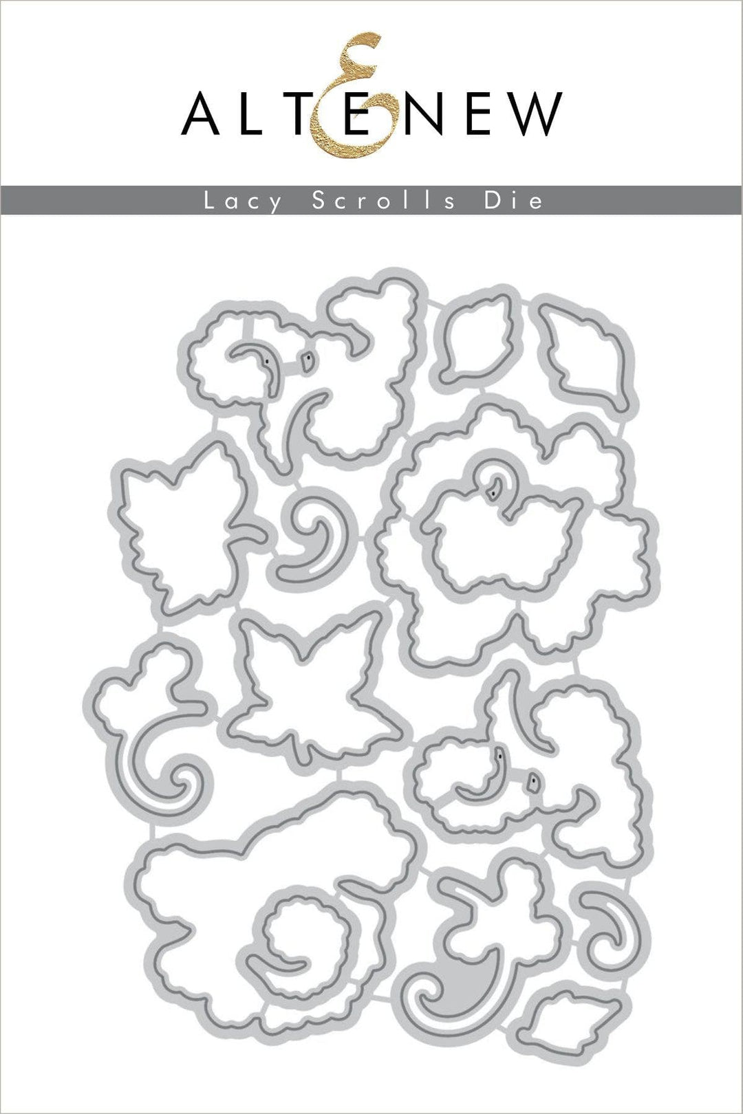 Altenew Stamp & Die Bundle Lacy Scrolls Stamp & Die Bundle