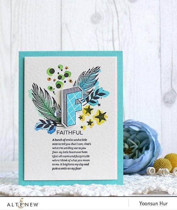 Altenew Stamp & Die Bundle Layered Letters AFG Stamp & Die Bundle