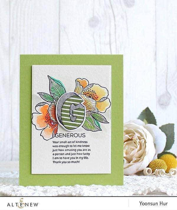 Altenew Stamp & Die Bundle Layered Letters AFG Stamp & Die Bundle
