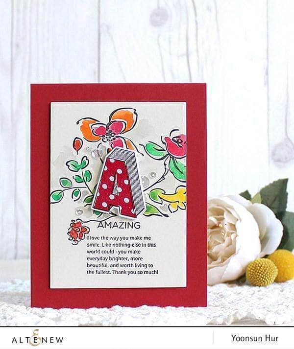 Altenew Stamp & Die Bundle Layered Letters AFG Stamp & Die Bundle