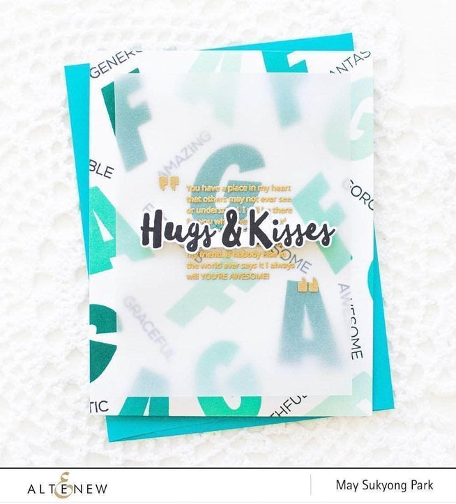 Altenew Stamp & Die Bundle Layered Letters AFG Stamp & Die Bundle