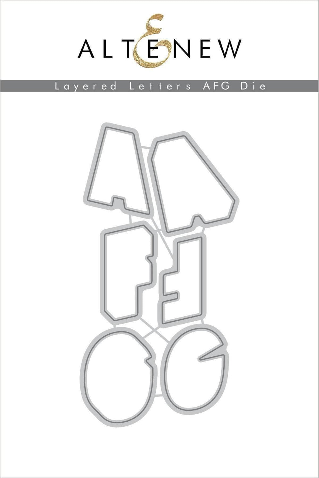 Altenew Stamp & Die Bundle Layered Letters AFG Stamp & Die Bundle
