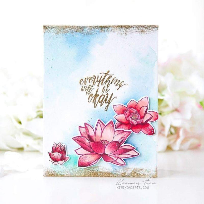 Altenew Stamp & Die Bundle Lotus Stamp & Die Bundle