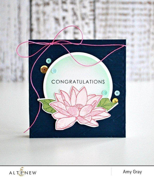 Altenew Stamp & Die Bundle Lotus Stamp & Die Bundle
