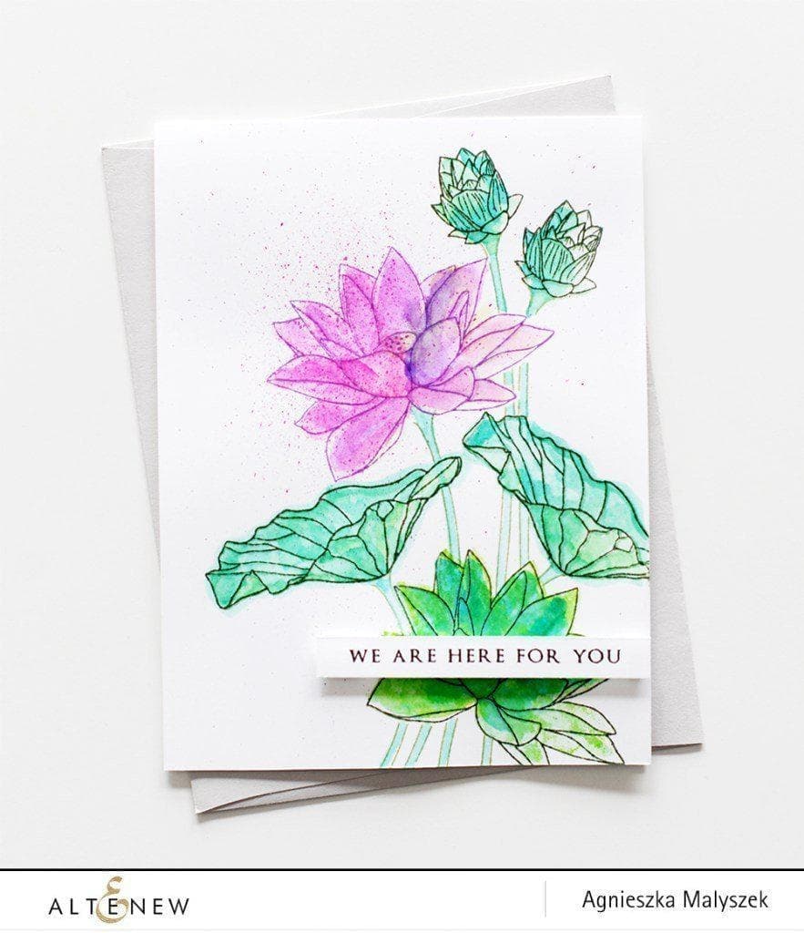 Altenew Stamp & Die Bundle Lotus Stamp & Die Bundle