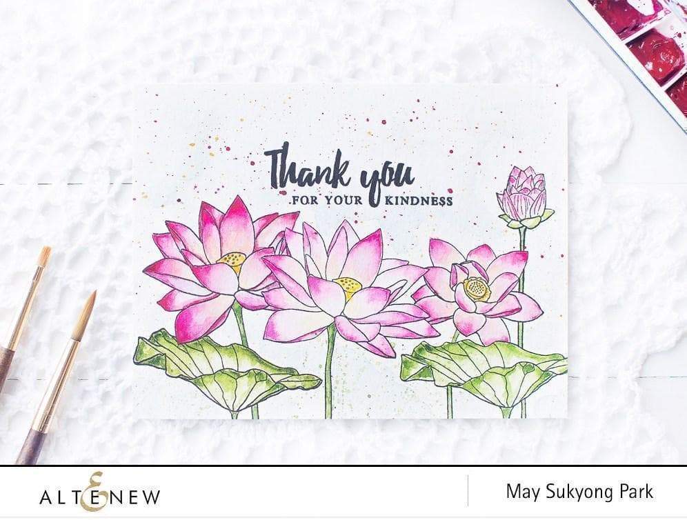 Altenew Stamp & Die Bundle Lotus Stamp & Die Bundle