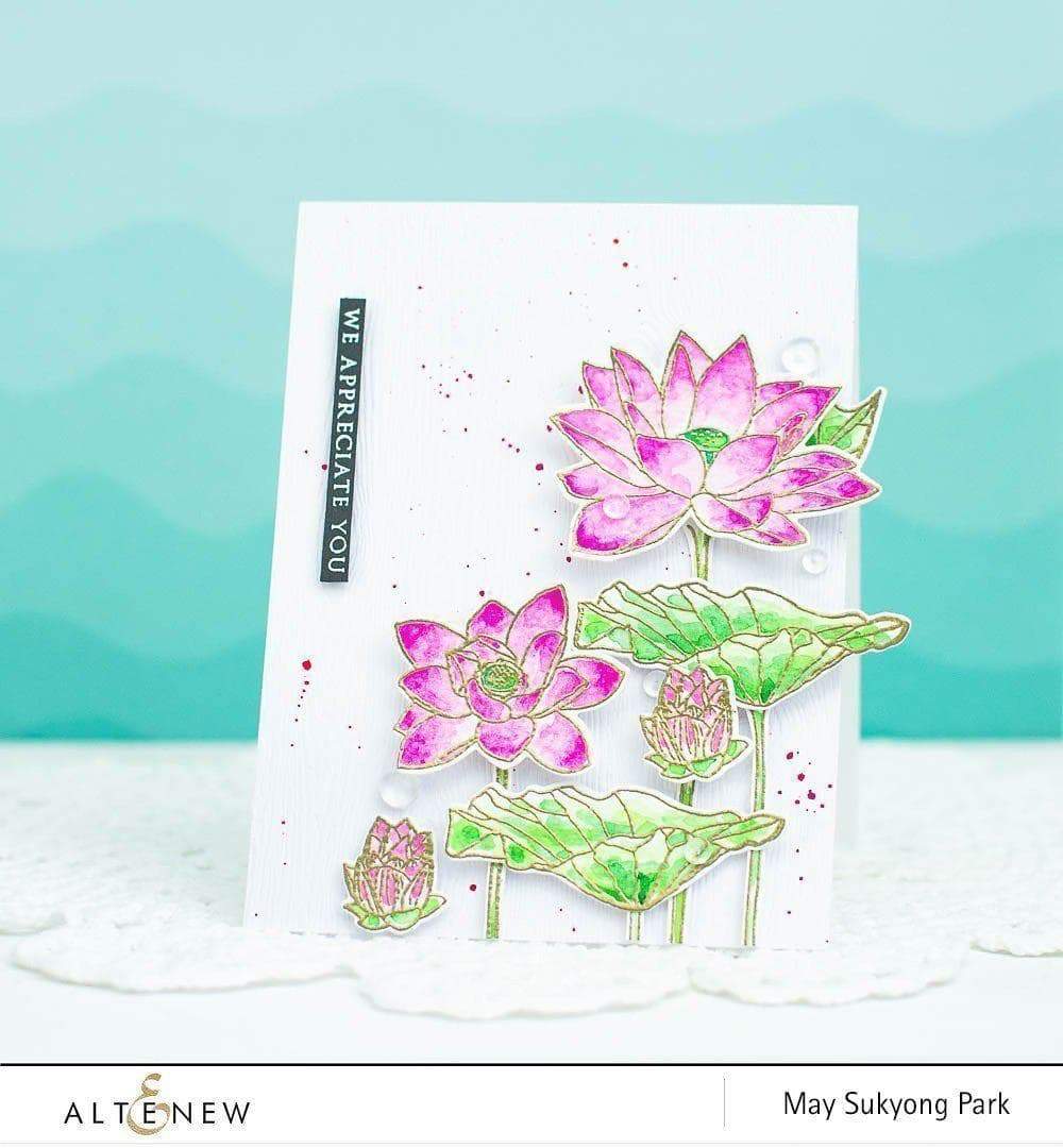 Altenew Stamp & Die Bundle Lotus Stamp & Die Bundle