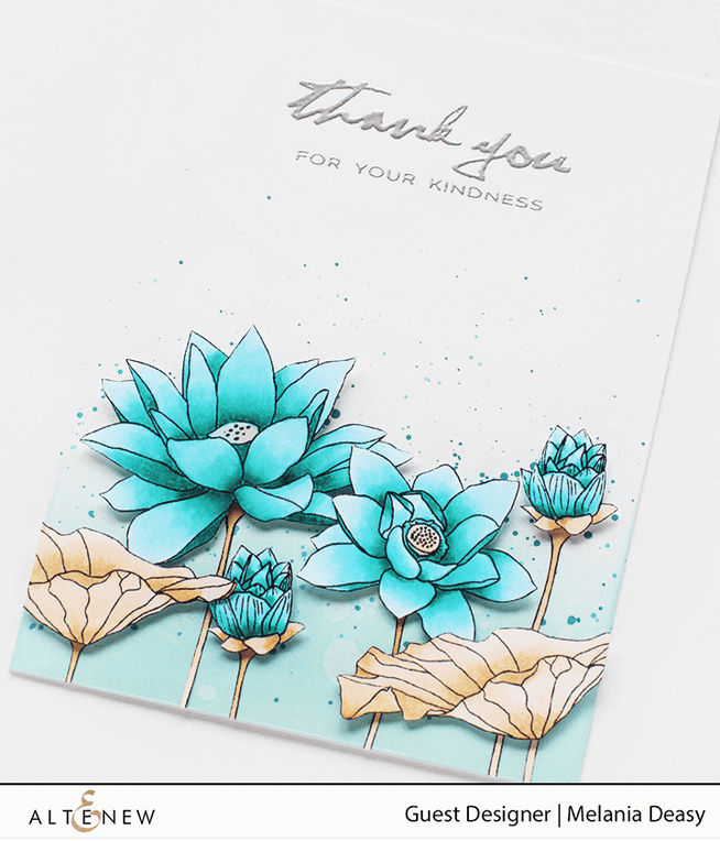 Altenew Stamp & Die Bundle Lotus Stamp & Die Bundle