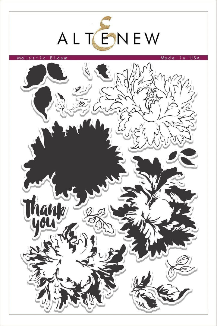 Altenew Stamp & Die Bundle Majestic Bloom Stamp & Die Bundle