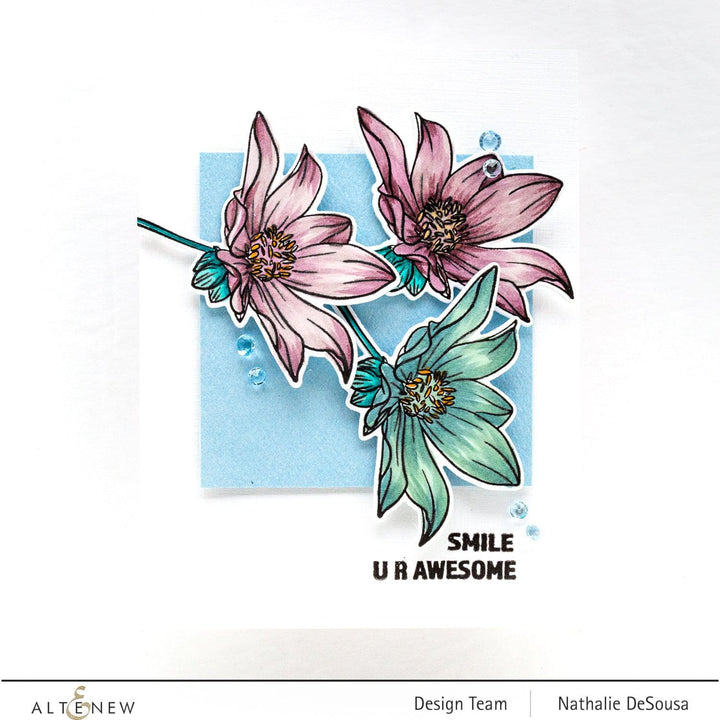 Altenew Stamp & Die Bundle Mini Dahlia Bright Eyes