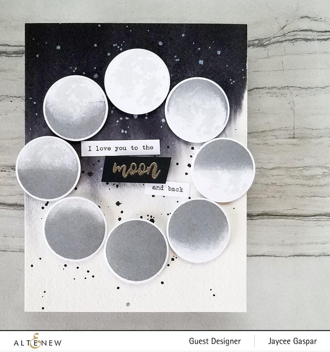 Altenew Stamp & Die Bundle Mini Moon Stamp & Die Bundle