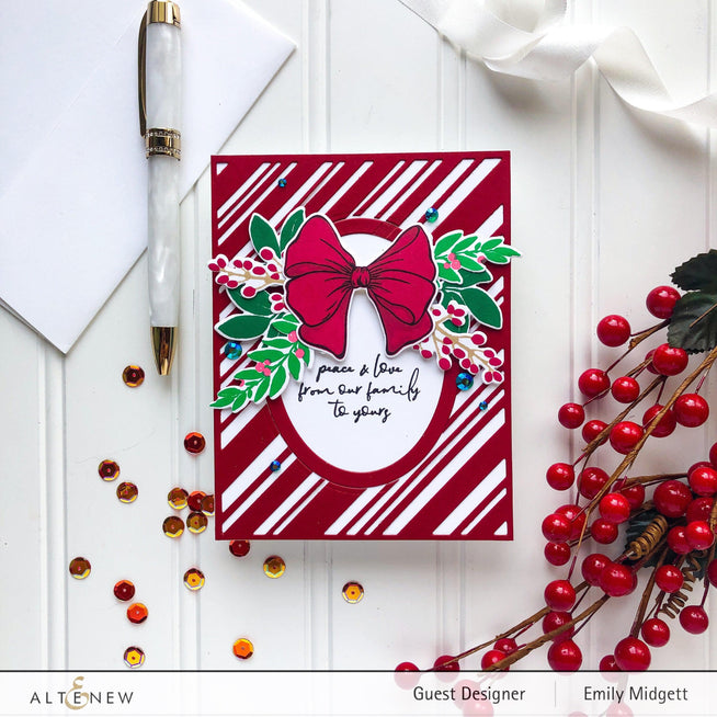 Altenew Stamp & Die Bundle Modern Poinsettia Stamp & Die Bundle