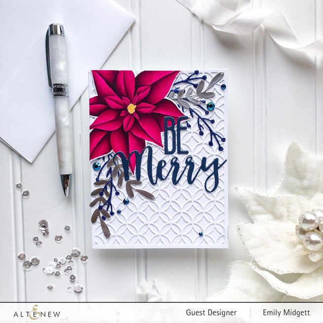 Altenew Stamp & Die Bundle Modern Poinsettia Stamp & Die Bundle
