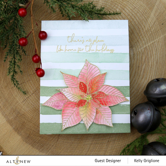 Altenew Stamp & Die Bundle Modern Poinsettia Stamp & Die Bundle