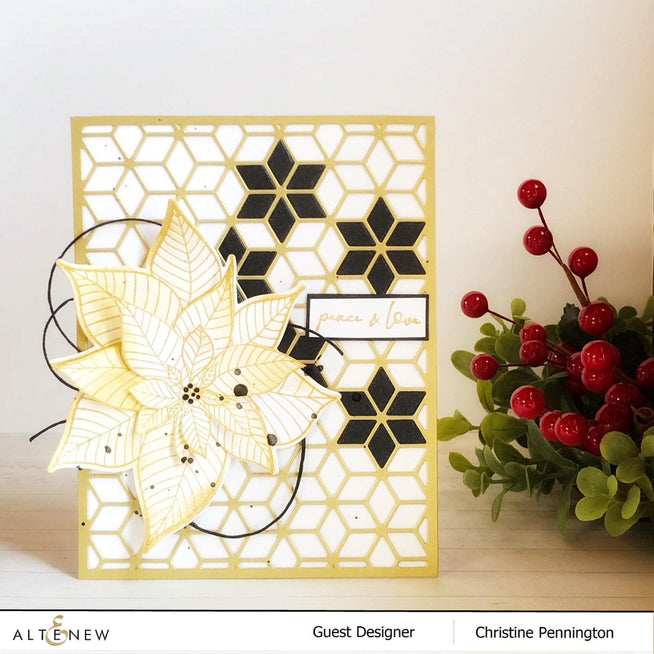 Altenew Stamp & Die Bundle Modern Poinsettia Stamp & Die Bundle
