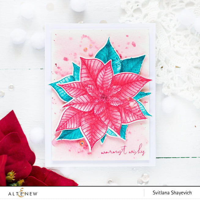 Altenew Stamp & Die Bundle Modern Poinsettia Stamp & Die Bundle