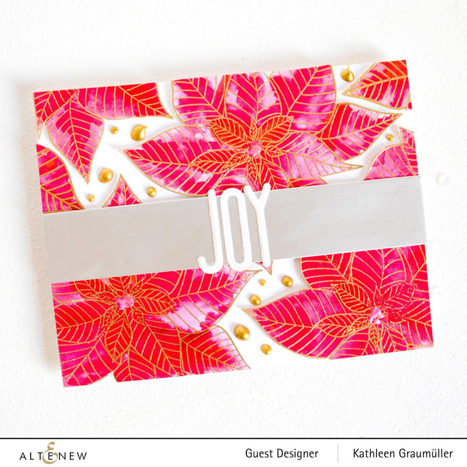 Altenew Stamp & Die Bundle Modern Poinsettia Stamp & Die Bundle