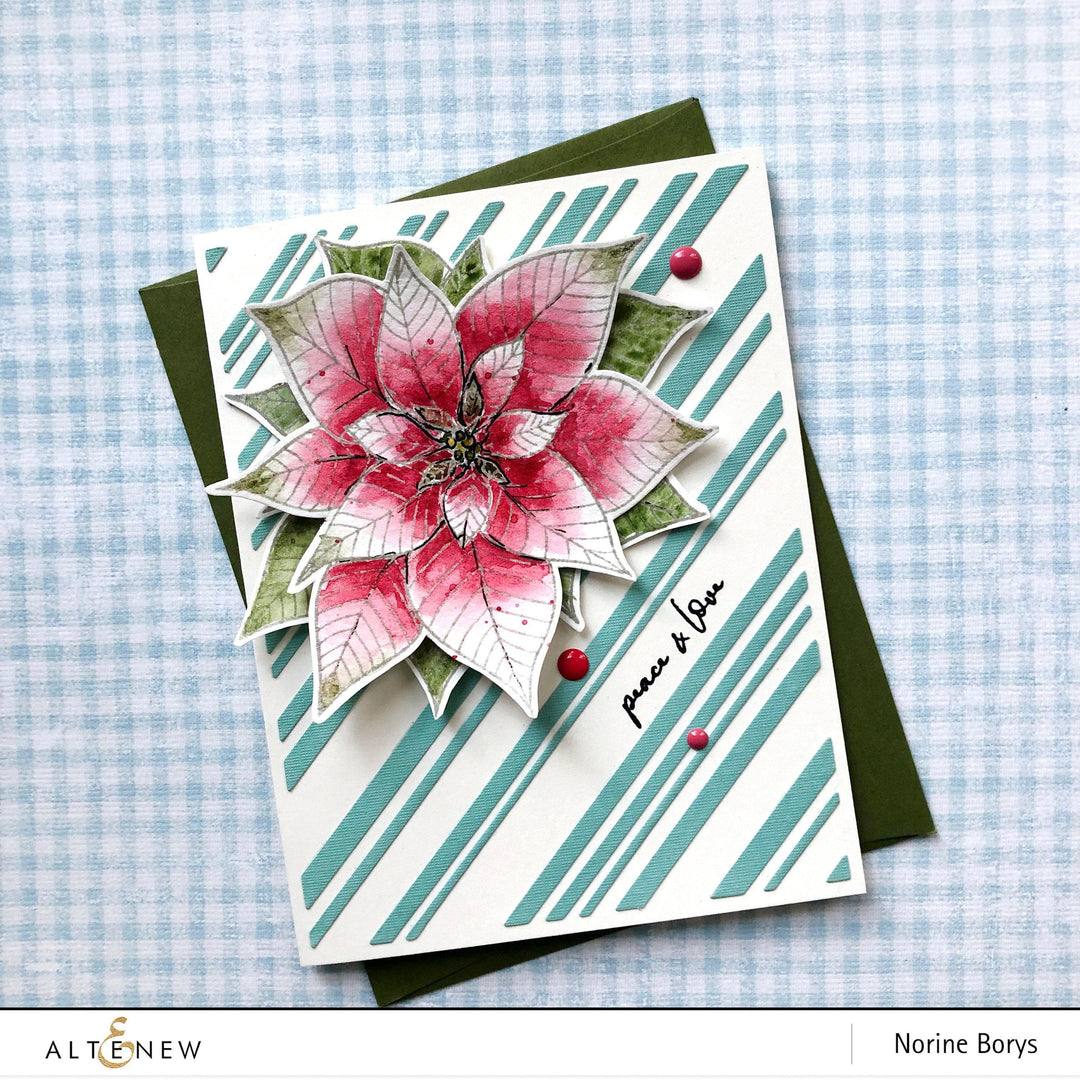 Altenew Stamp & Die Bundle Modern Poinsettia Stamp & Die Bundle