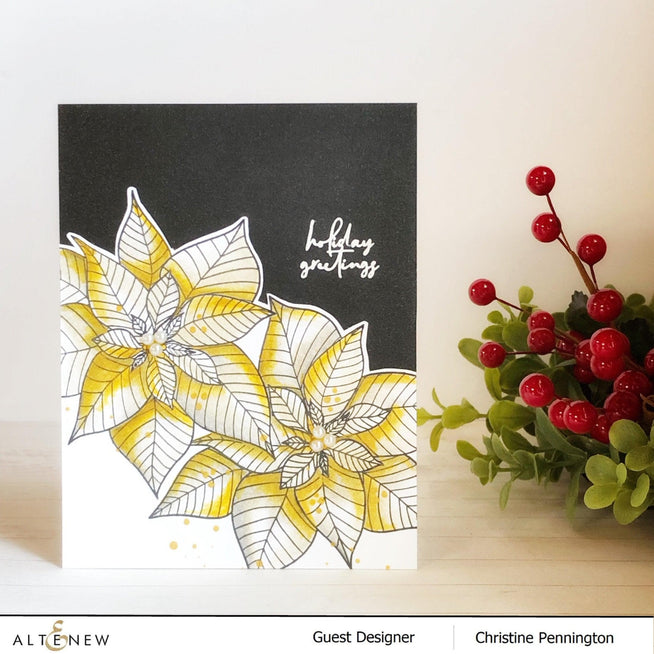 Altenew Stamp & Die Bundle Modern Poinsettia Stamp & Die Bundle