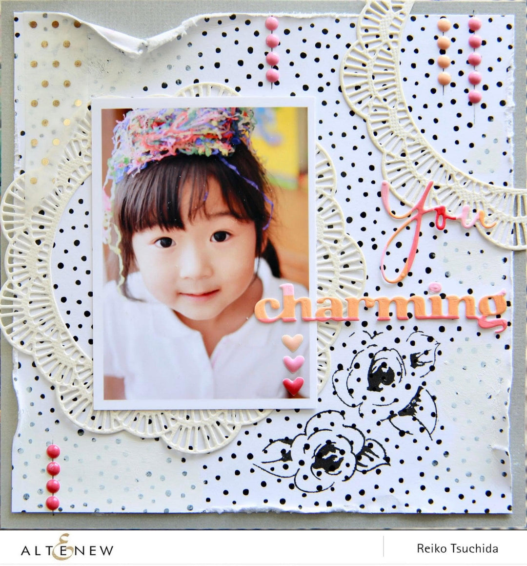 Altenew Stamp & Die Bundle Painted Flowers Add-On Stamp & Die Bundle