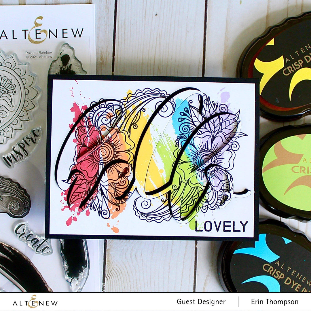 Altenew Stamp & Die Bundle Painted Rainbow Stamp & Die Bundle