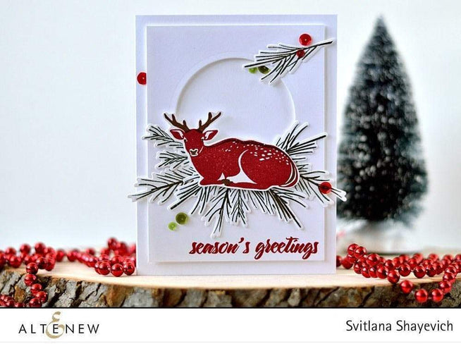 Altenew Stamp & Die Bundle Poinsettia & Pine Stamp & Die Bundle
