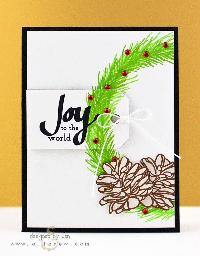 Altenew Stamp & Die Bundle Poinsettia & Pine Stamp & Die Bundle