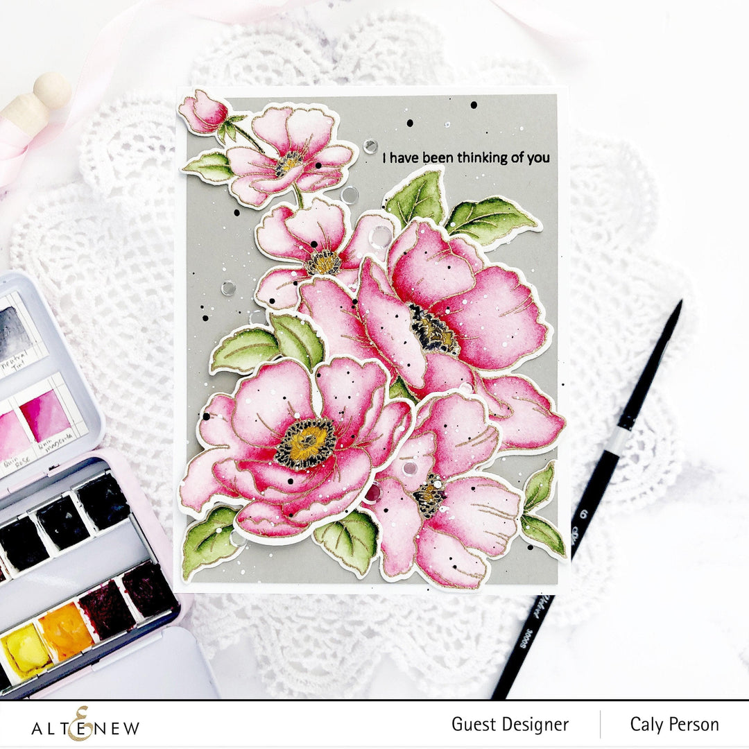 Altenew Stamp & Die Bundle Poppy Garden Stamp & Die Bundle