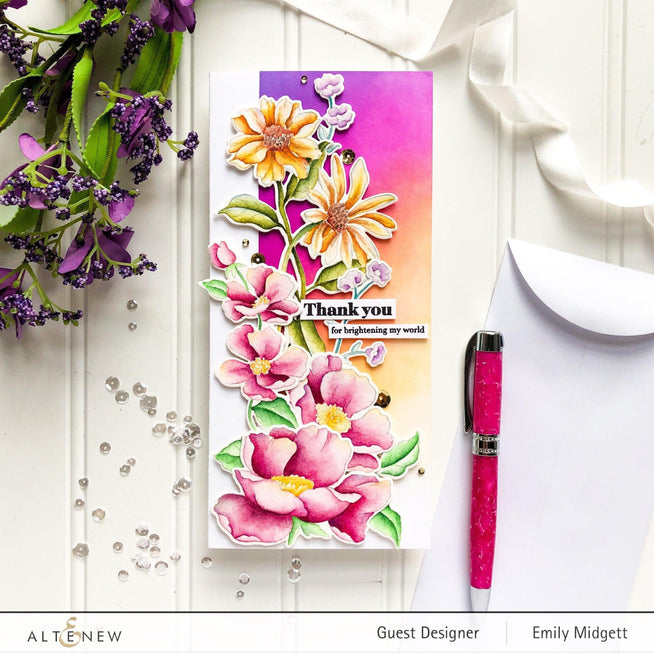 Altenew Stamp & Die Bundle Poppy Garden Stamp & Die Bundle