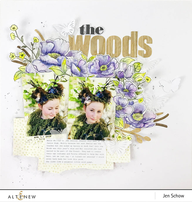 Altenew Stamp & Die Bundle Poppy Garden Stamp & Die Bundle