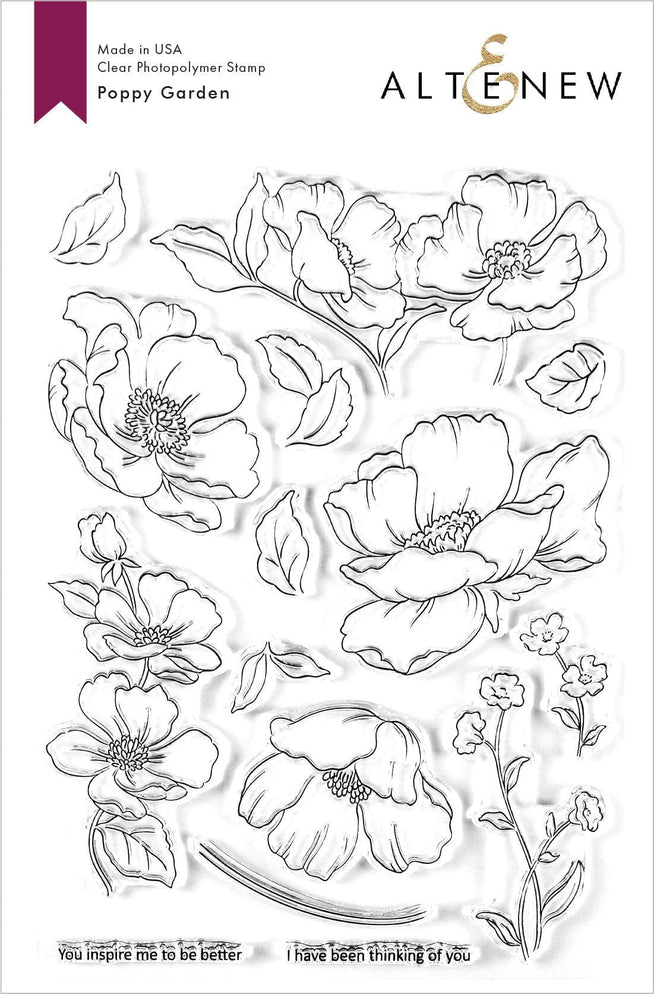 Altenew Stamp & Die Bundle Poppy Garden Stamp & Die Bundle