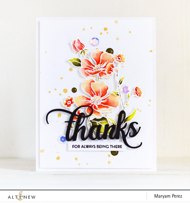 Poppy Garden Stamp & Die Bundle