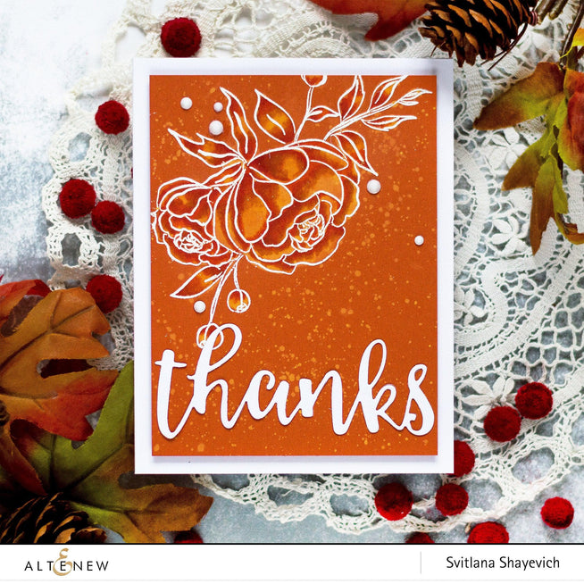 Altenew Stamp & Die Bundle Precious Peony Stamp & Die Bundle