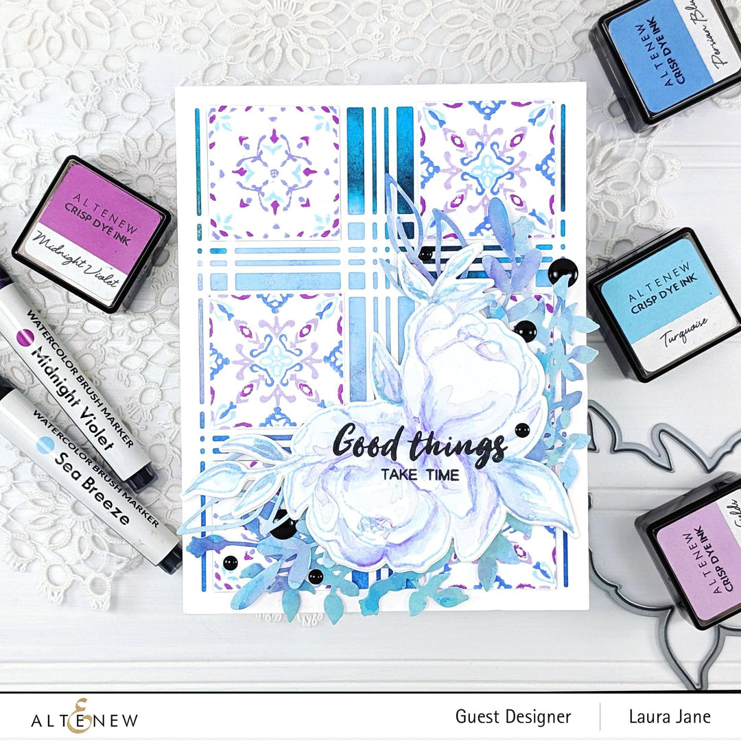 Altenew Stamp & Die Bundle Precious Peony Stamp & Die Bundle