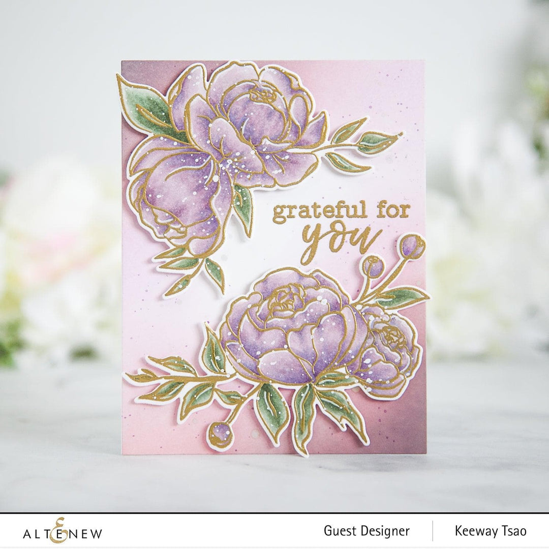 Altenew Stamp & Die Bundle Precious Peony Stamp & Die Bundle