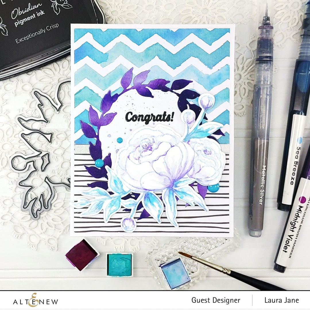 Altenew Stamp & Die Bundle Precious Peony Stamp & Die Bundle