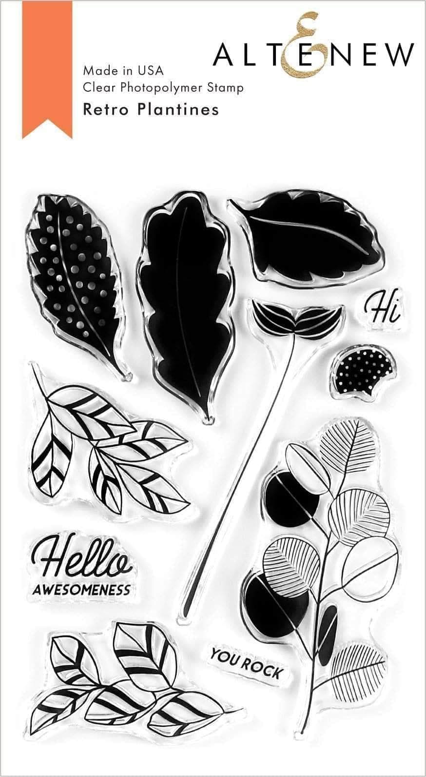 Altenew Stamp & Die Bundle Retro Plantines Stamp & Die Bundle
