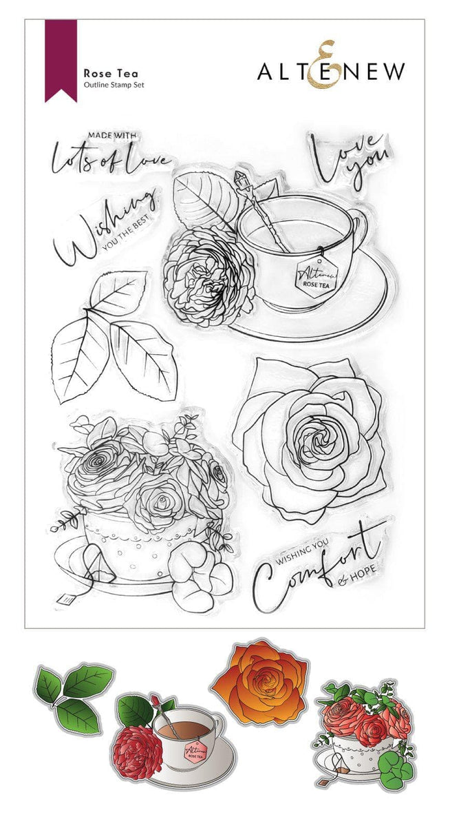 Altenew Stamp & Die Bundle Rose Tea Stamp & Die Bundle